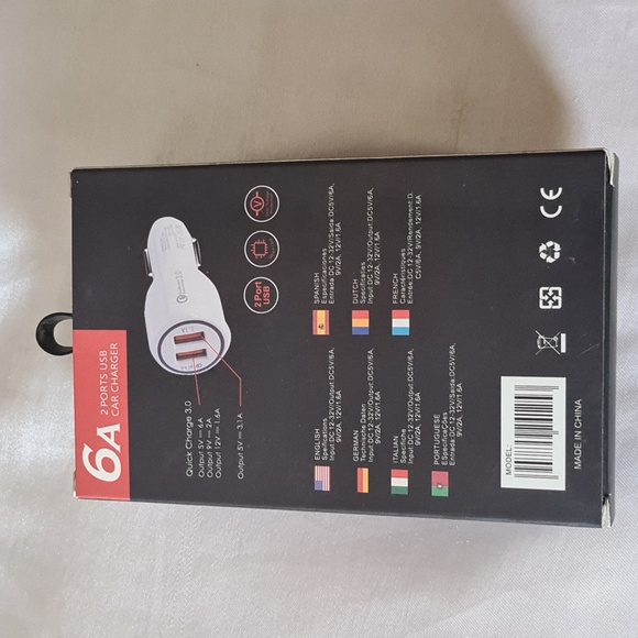 Fast car charger 6A QC 3.0 2 ports USB car charger - Picture 3 of 4